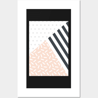 Random Geo - Dots Dashes and Stripes Posters and Art